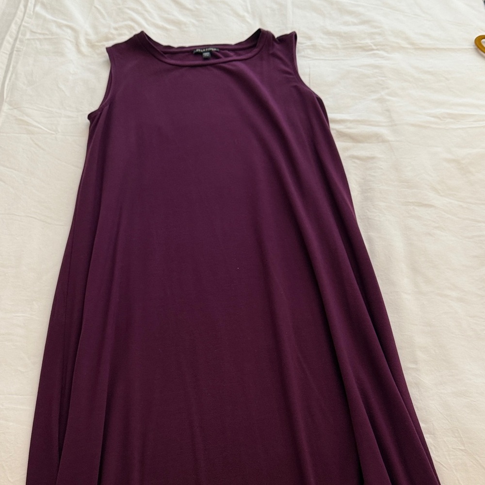 Eileen Fisher Deep Purple Maxi Dress